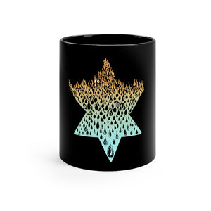 "Fire Water" Black mug 11oz